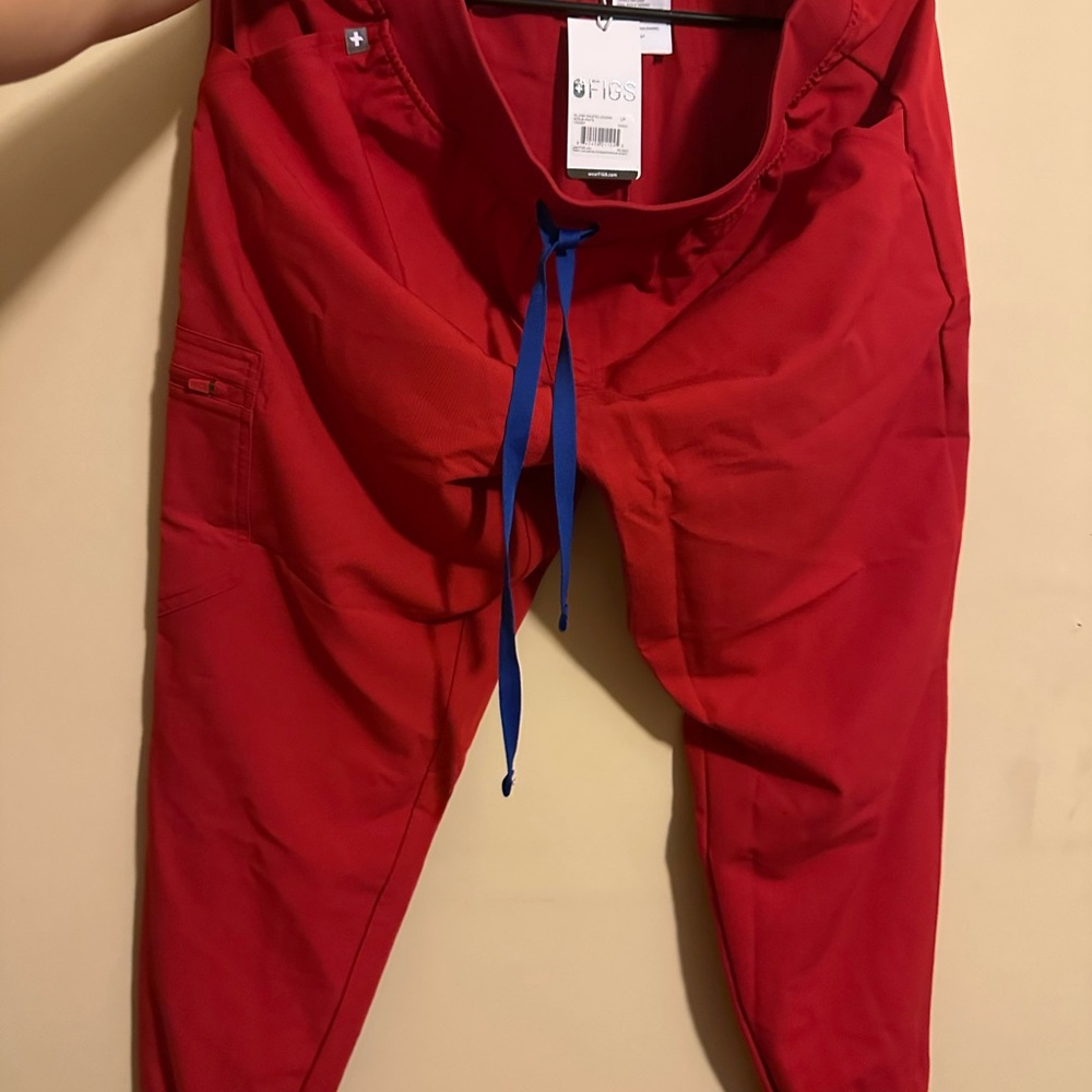 Figs winning Red Zamora Scrub Pants